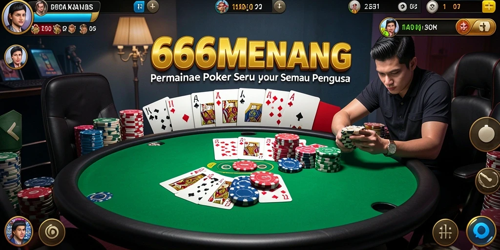 Tampilan gameplay menarik dari 666MENANG di meja poker.