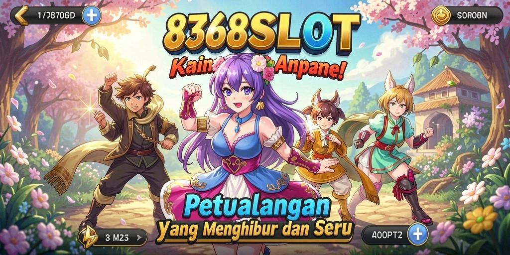 Tangkapan layar gameplay <strong>8368SLOT</strong> yang menampilkan aksi karakter Anime.
