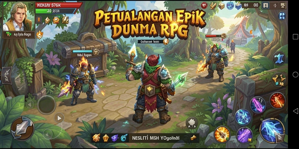 Screenshot utama 8768 menampilkan aksi seru gameplay RPG.