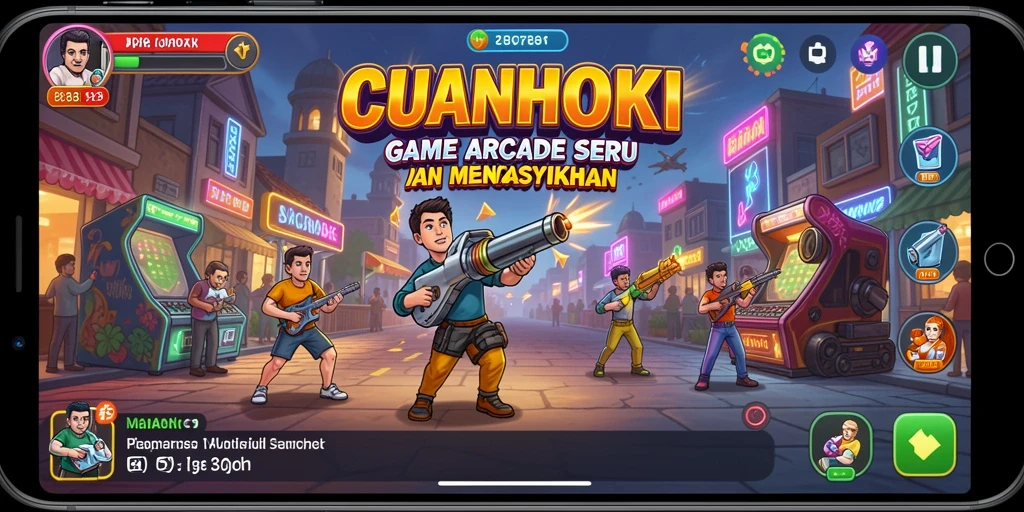 Tampilan gameplay seru dan menarik dari CUANHOKI.
