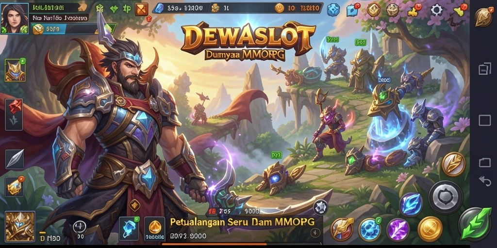 Tampilan gameplay menarik dalam DEWASLOT dengan aksi seru di dunia MMORPG.