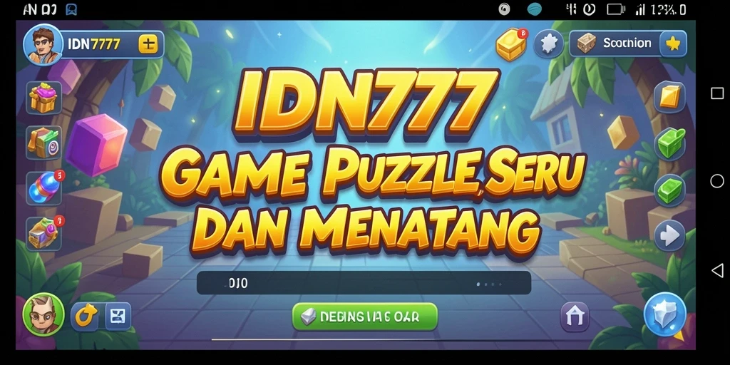 Screenshot gameplay IDN777 menampilkan serunya menyelesaikan teka-teki.