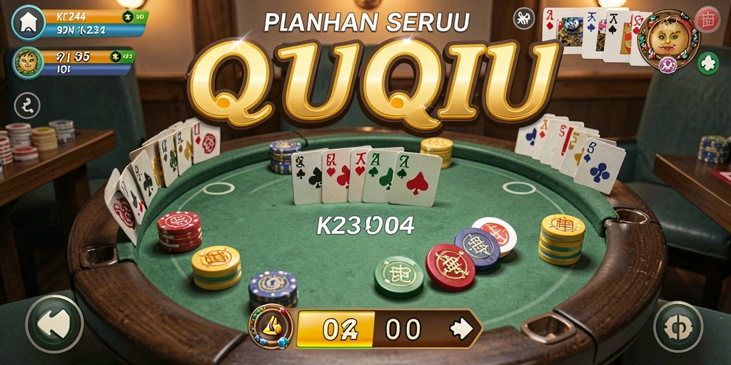 Screenshot K234 menunjukkan gameplay QiuQiu yang seru dan kompetitif.