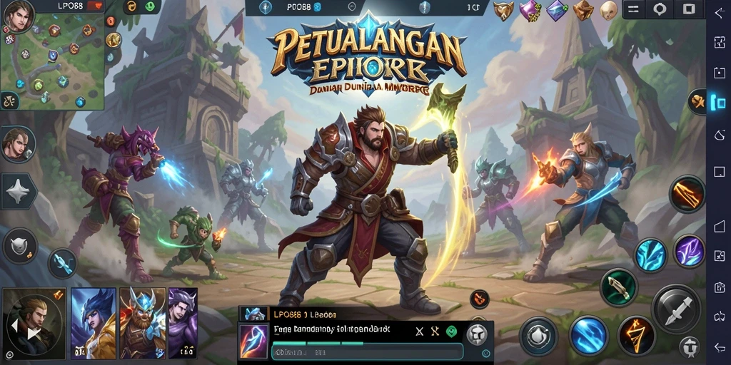 Tampilan menarik dari gameplay LPO88 dalam dunia MMORPG.
