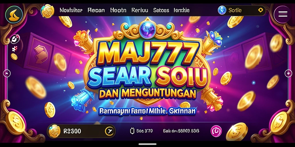 Tampilan gameplay MAJ777 yang penuh warna dan menarik.