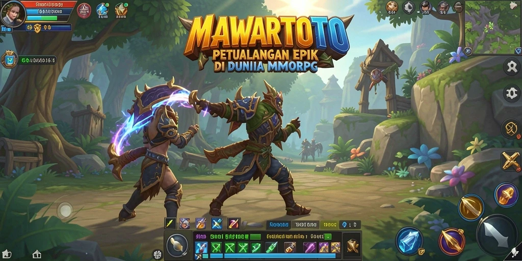 Tampilan gameplay seru di dunia fantasi MAWARTOTO.