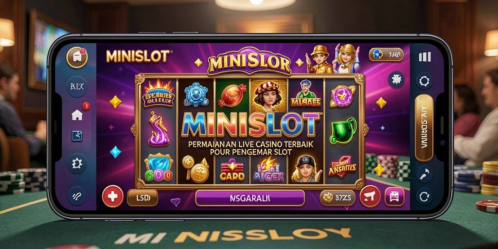 Tampilan gameplay Live Casino yang menegangkan dan interaktif di MINISLOT.
