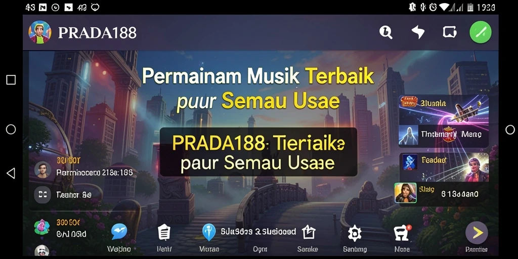 Tampilan menarik PRADA188 dengan gameplay musik yang seru.