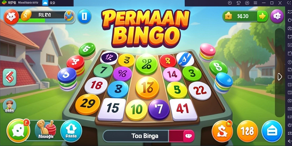 Tampilan gameplay Bingo yang seru dan menegangkan di RP8.