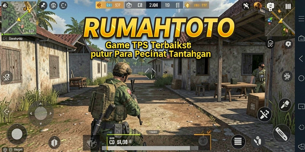 Tampilan gameplay RUMAHTOTO yang menegangkan dan penuh aksi.