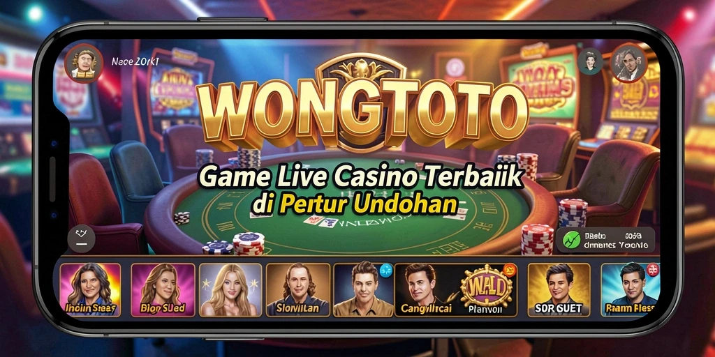 Tampilan utama gameplay WONGTOTO Live Casino yang menarik.